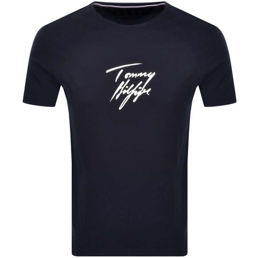 Alternative Image for ProductTommy Hilfiger Logo T Shirt Navy1